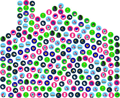 Colorful App Icons Pattern