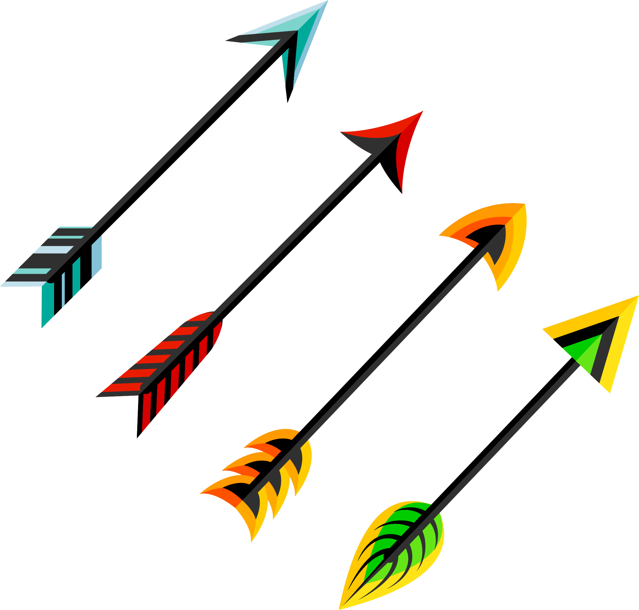 Colorful Arrows Illustration