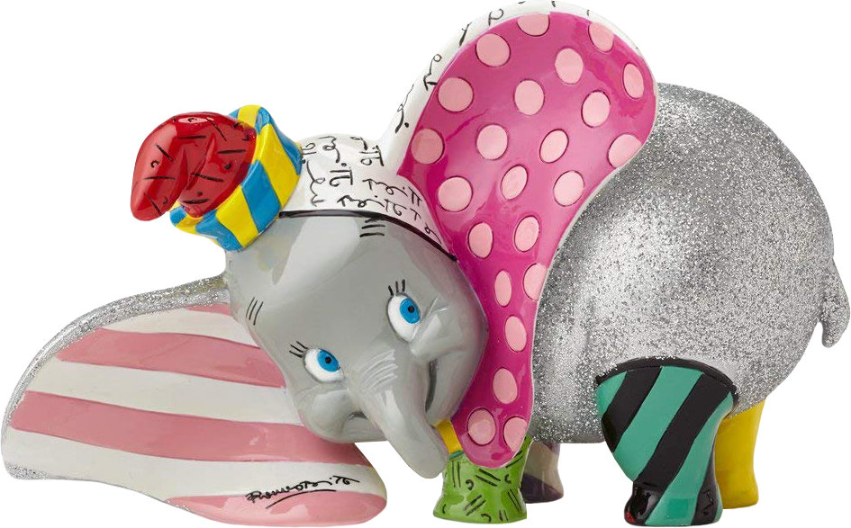 Colorful Artistic Dumbo Figurine