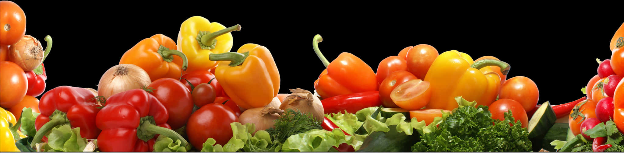 Colorful Assortmentof Fresh Vegetables Banner