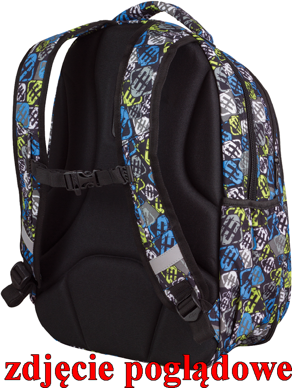 Colorful Backpack Side View