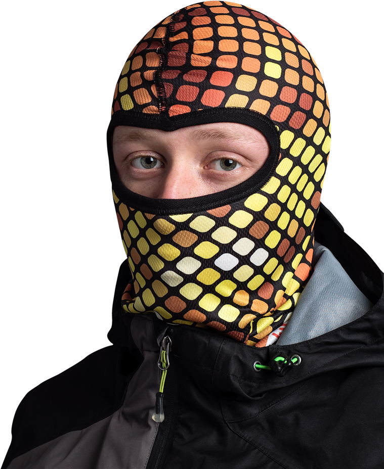 Colorful Balaclava Man Portrait