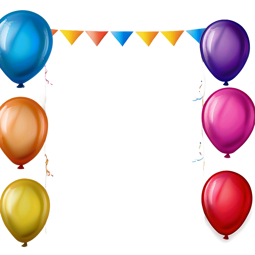 Colorful Balloons Png Lgs84