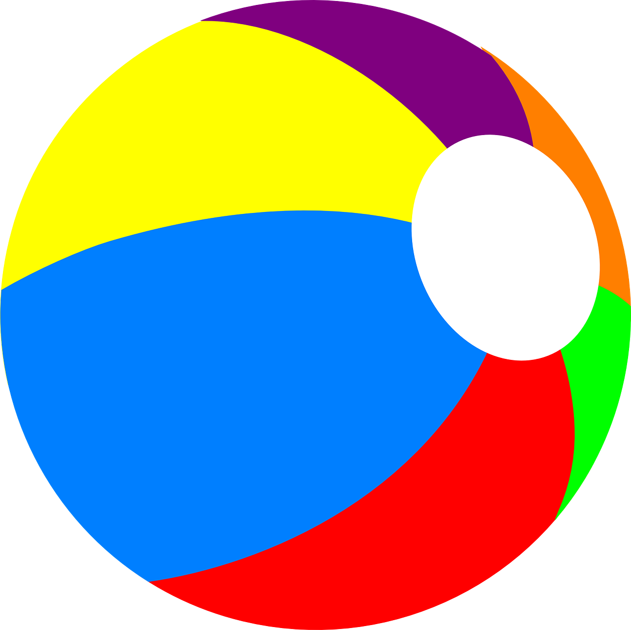 Colorful Beach Ball Graphic