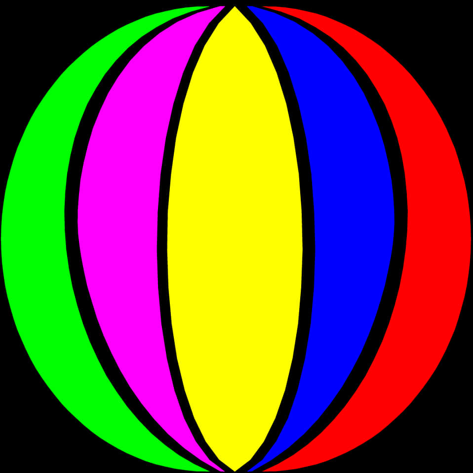 Colorful Beach Ball Graphic