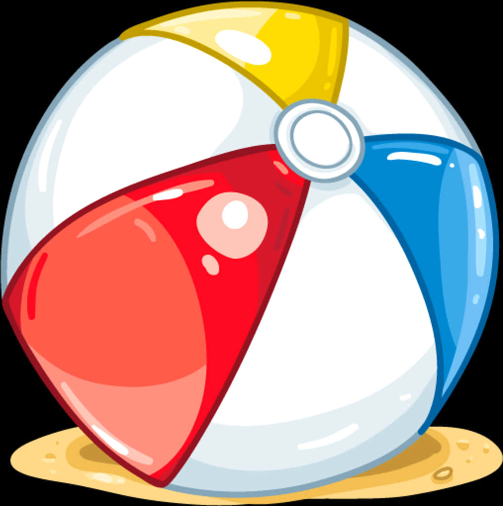 Colorful Beach Ball Illustration