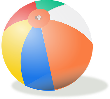 Colorful Beach Ball Illustration