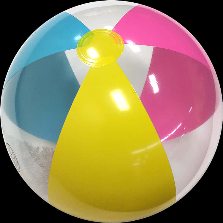 Colorful Beach Ball Isolated