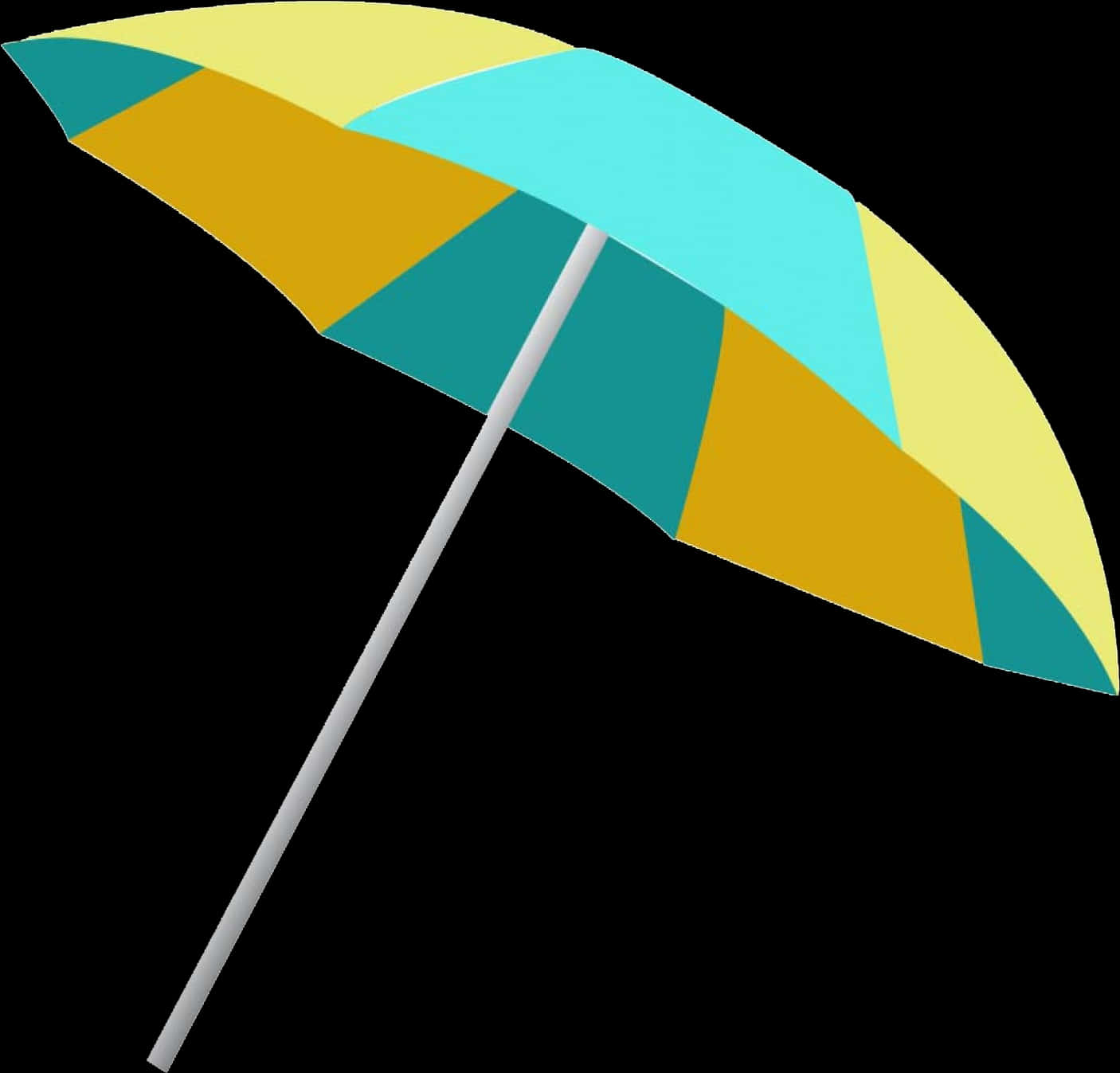 Colorful Beach Umbrella Graphic