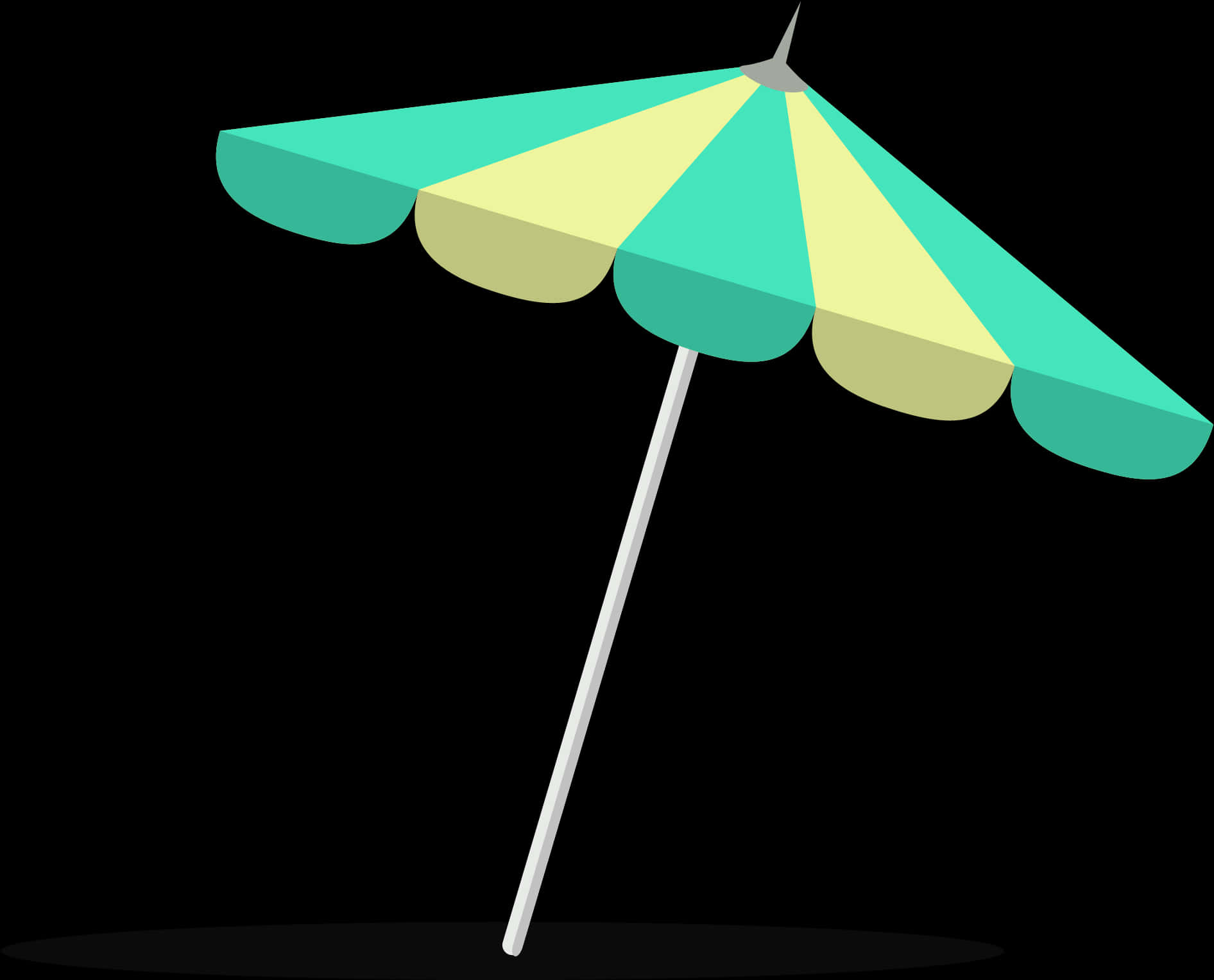 Colorful Beach Umbrella Vector