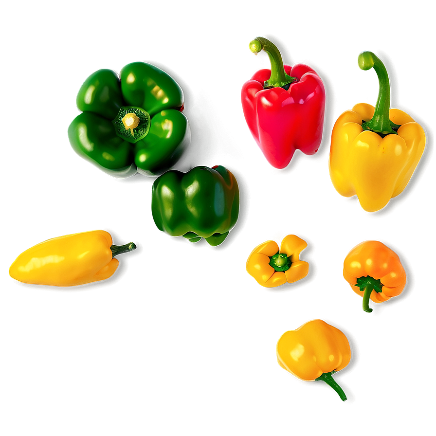 Colorful Bell Pepper Png Vhn99