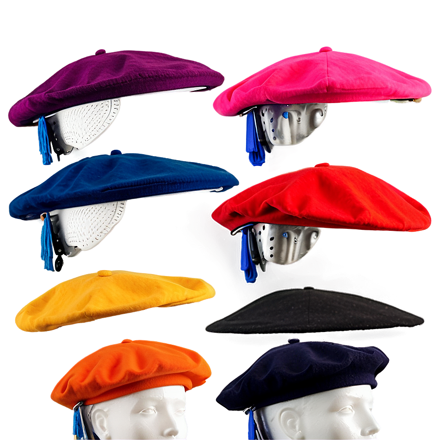 Colorful Beret Collection Png 06122024