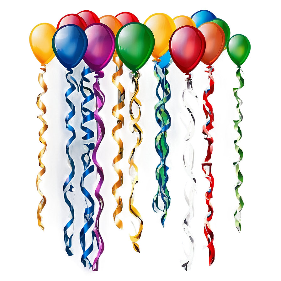 Colorful Birthday Balloon Png 06272024