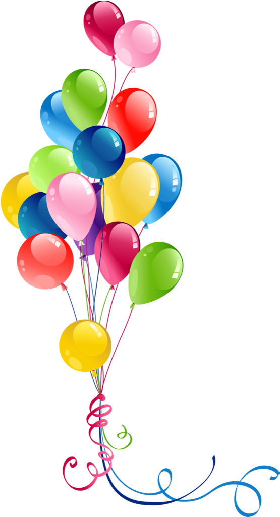 Colorful Birthday Balloons Vector