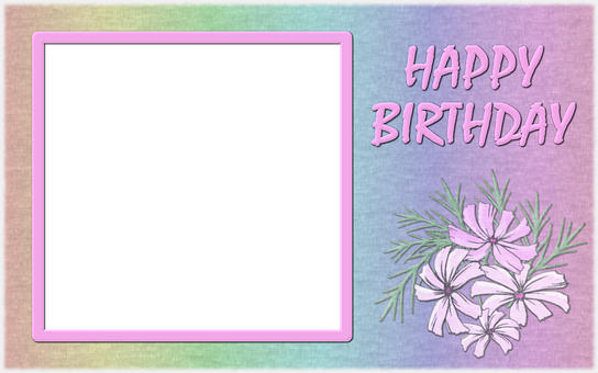 Colorful Birthday Greeting Card Template