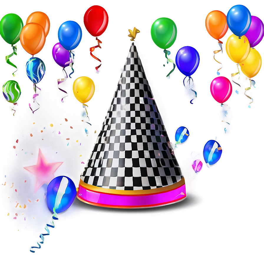 Colorful Birthday Hat Png Obu80