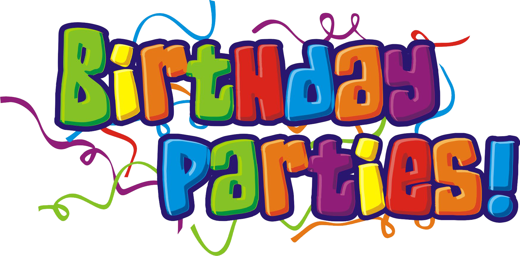 Colorful Birthday Parties Graphic