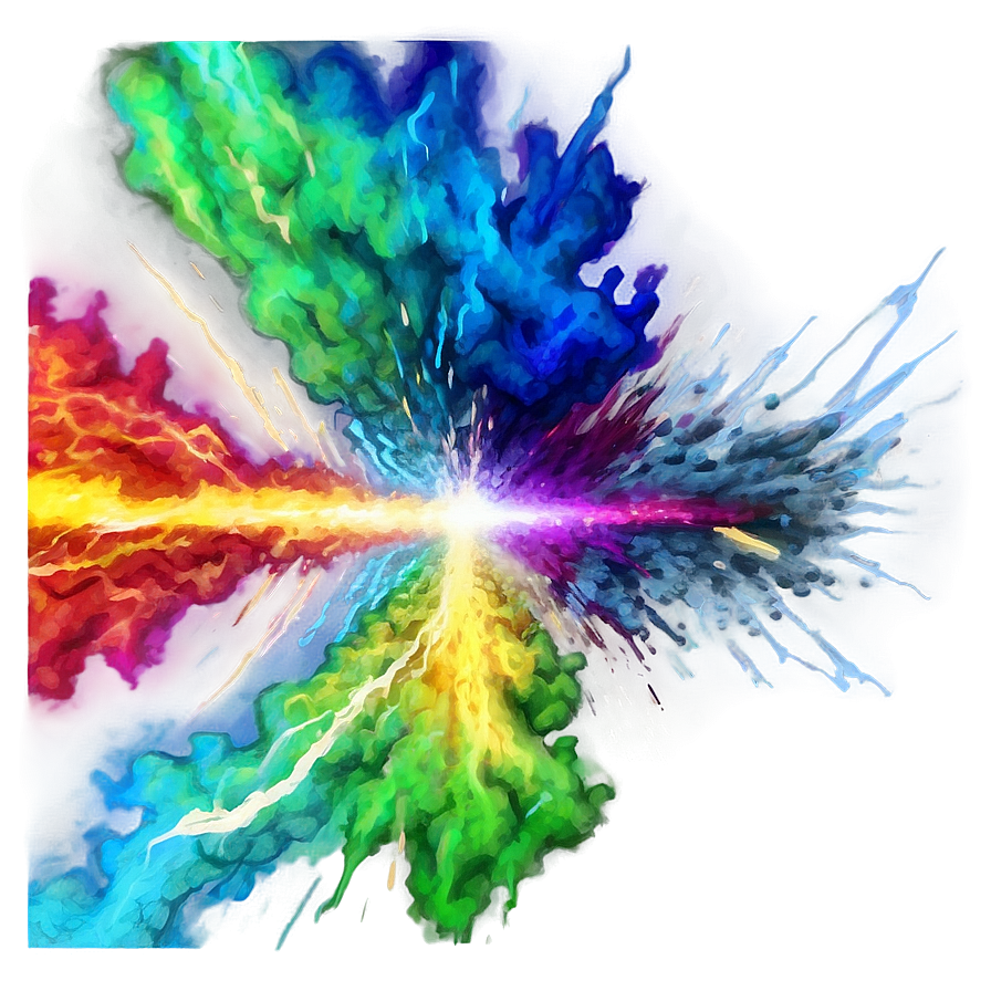 Colorful Blast Effect Png 42