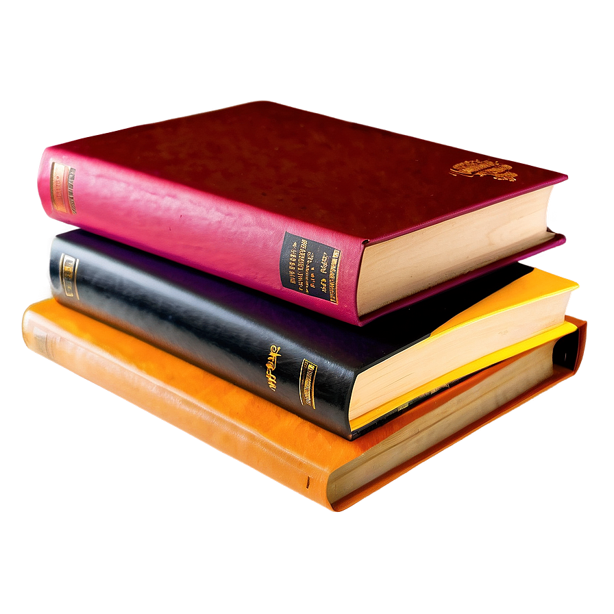 Colorful Books Stack Png Xsc13