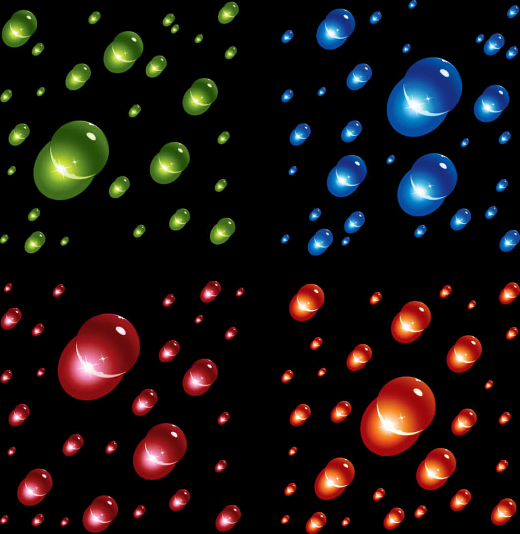 Colorful Bubbles Abstract Background