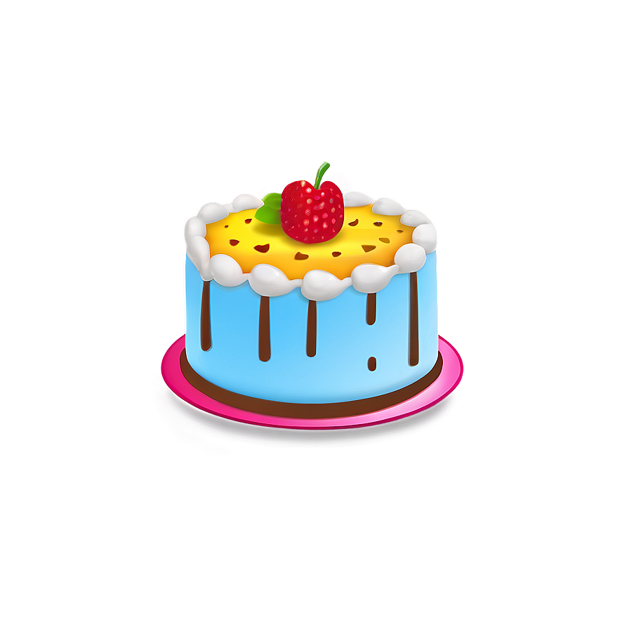 Colorful Cake Emoji Png 38