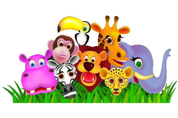 Colorful_ Cartoon_ Animal_ Friends