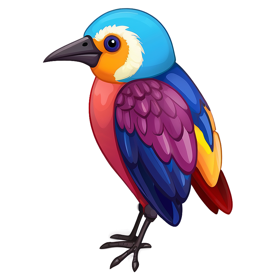 Colorful Cartoon Bird Png Hgw