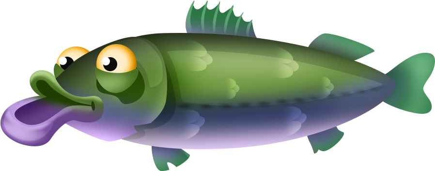 Colorful Cartoon Carp