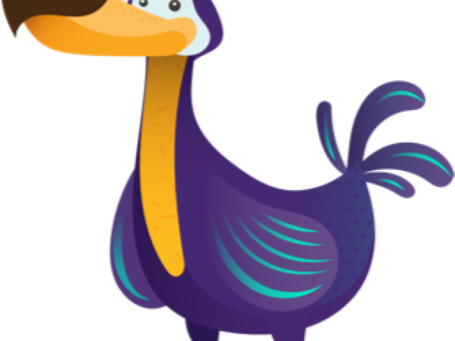 Colorful Cartoon Dodo Bird