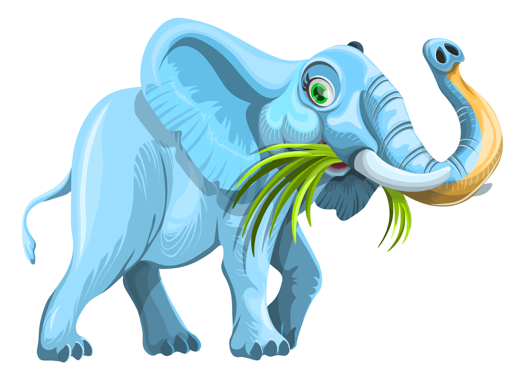 Colorful Cartoon Elephant