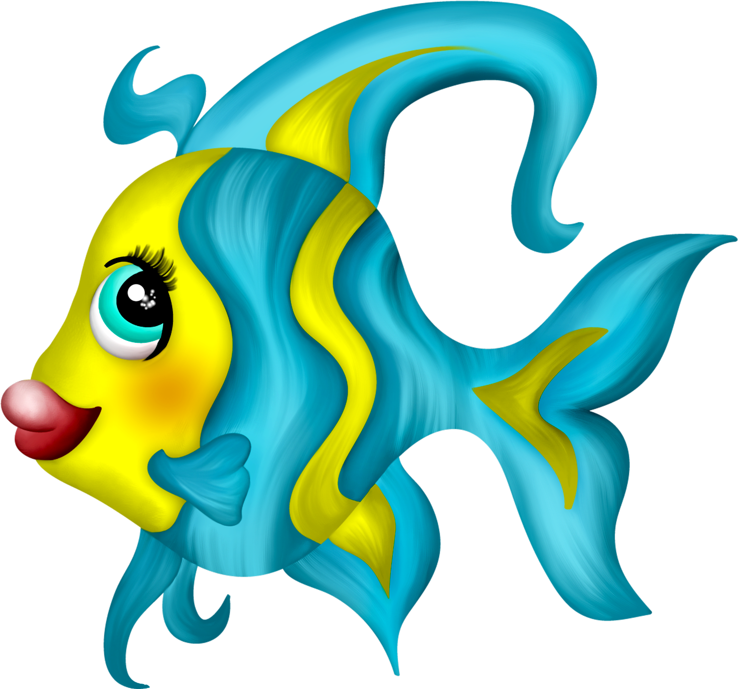 Colorful_ Cartoon_ Fish_ Clipart