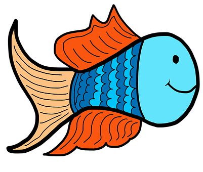 Colorful Cartoon Fish