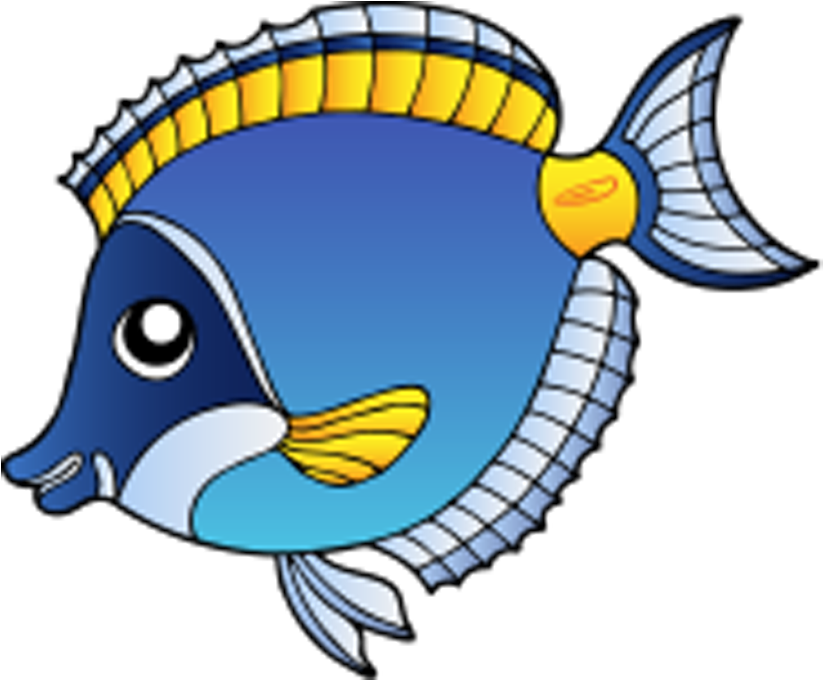 Colorful Cartoon Fish