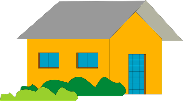 Colorful Cartoon House Vector