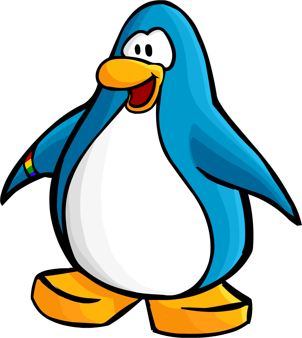 Colorful Cartoon Penguin