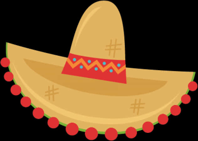 Colorful Cartoon Sombrero