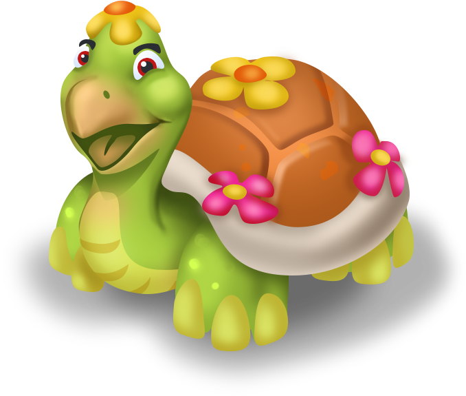 Colorful Cartoon Tortoise