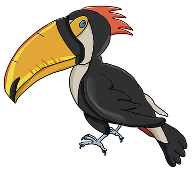 Colorful Cartoon Toucan