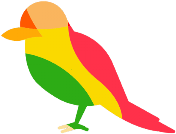 Colorful Cartoon Woodpecker