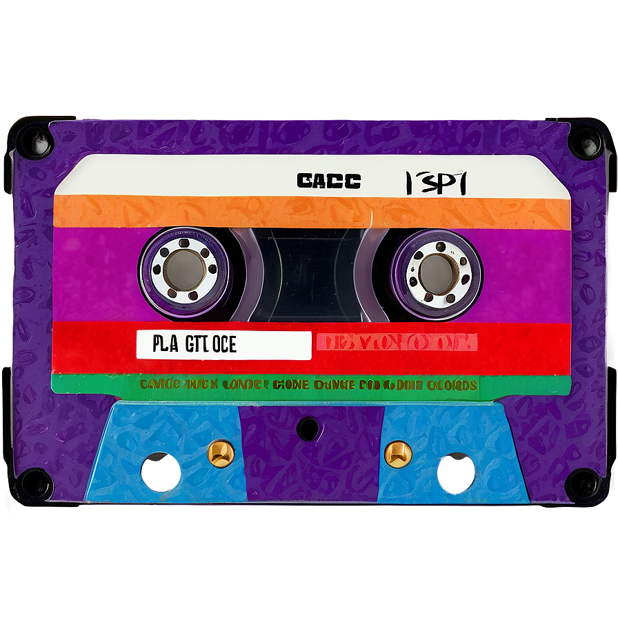 Colorful Cassette Tape Png Ymv79