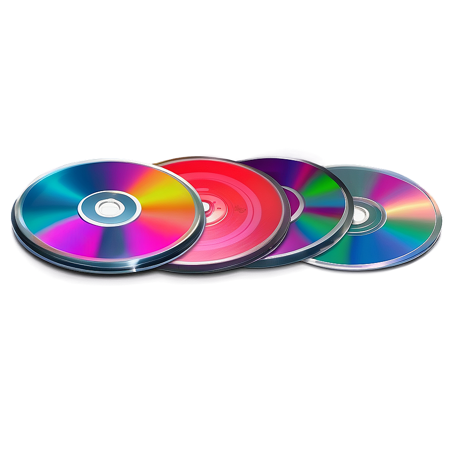 Colorful Cd Pack Png Diw