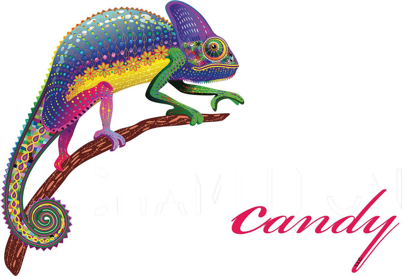 Colorful Chameleon Graphic