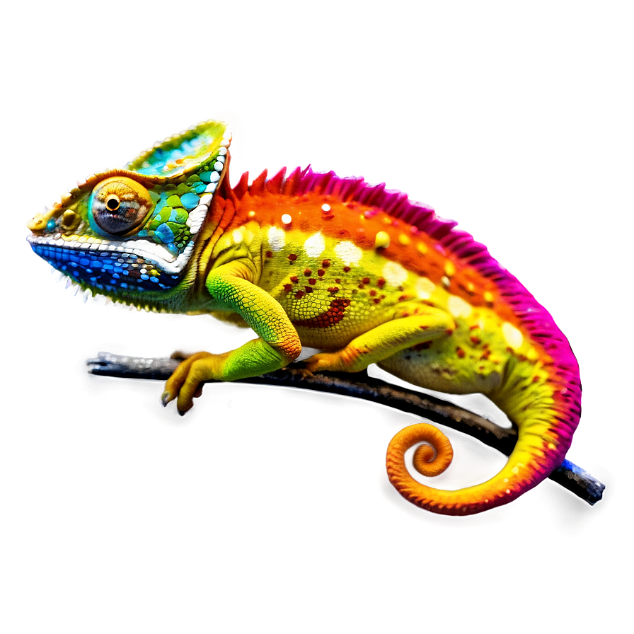 Colorful Chameleon Png Xsc