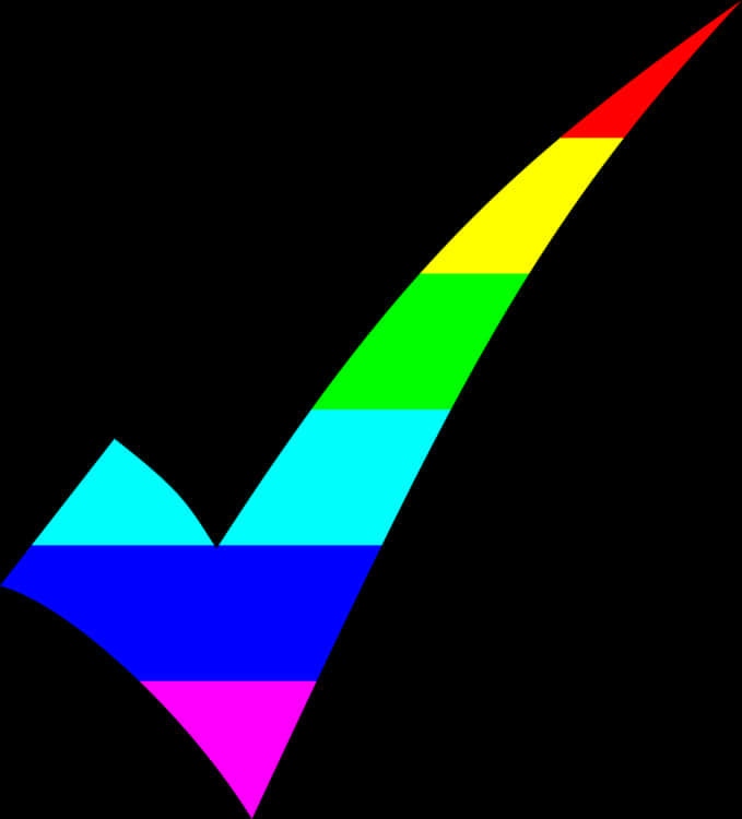 Colorful Check Mark Graphic