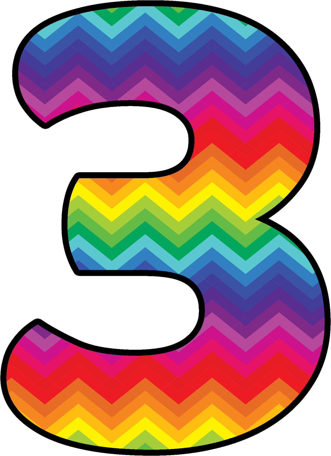 Colorful Chevron Number3