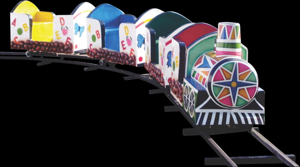 Colorful Childrens Train Playground Equipment