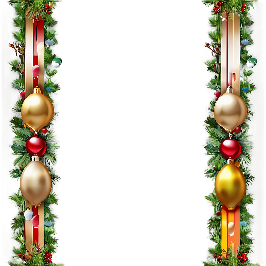 Colorful Christmas Border Png Isf27