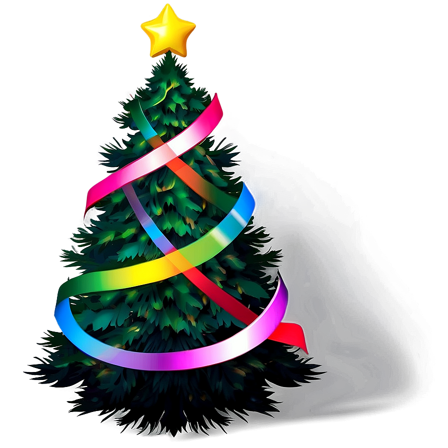 Colorful Christmas Tree Png Fhk35