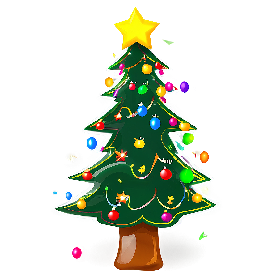 Colorful Christmas Tree Png Ynq63