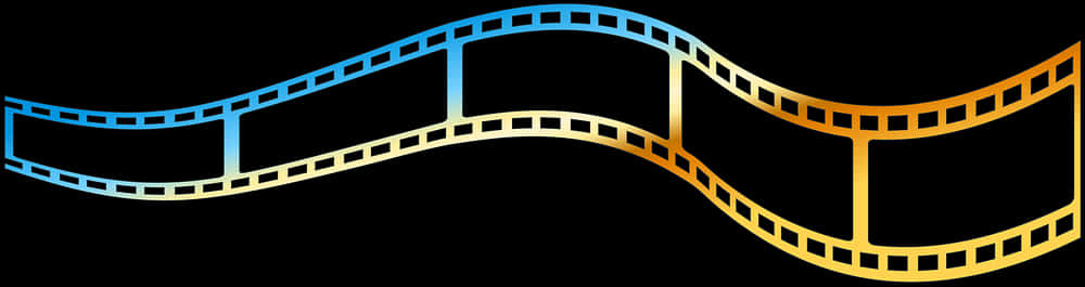 Colorful Cinema Film Strip Vector